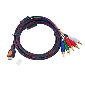 HDMI Male to 5 RCA RGB Audio Video AV Component Cable - Top Quality - Bargain Universe