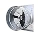 J&D Manufacturing VTGW24P61A Tube Venilation System, 24", 25" Minimum Tube Diameter, 1 hp, 115/230V 8.6/4.3, 4-Ply Blades/Propeller, 6066 CFM