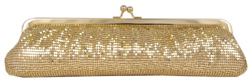 Metal Mesh Clutch - Metal Frame - Evening Bag - Dayse (51 2370)