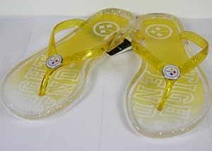 steelers flip flops womens