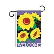 Welcome Sunflowers Garden Flag