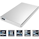 Sabrent Ultra Slim USB 3.0 to 2.5-Inch SATA External Aluminum Hard Drive Enclosure [Silver Aluminum Finish] (EC-UM30)
