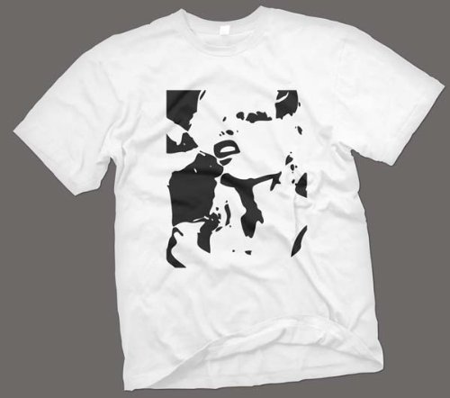 Blondie retro Music BW T Shirt 12 Black