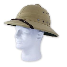 Classic Pith Helmet - British Khaki - Lightweight Sun Protection