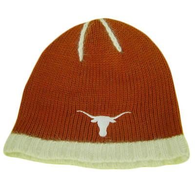 NCAA TEXAS LONGHORNS ANGORA WOMEN BEANIE KNIT HAT TOQUE