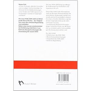 HOAI 2009: Textausgabe mit Erläuterung und Musterrechnung