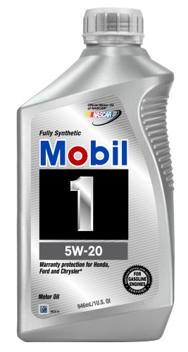 Mobil 1 Synthetic 5W-20 Motor Oil - 1 Quart, Pack of 6