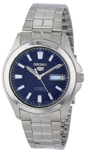 Seiko Men s SNKL07 Seiko 5 Automatic Stainless Steel Watch with Blue Dial