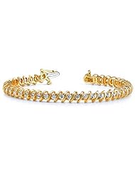 10.00 ctw Diamond Tennis Bracelet S Style 14k Gold