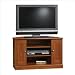 Sauder Camden County Corner TV Stand Planked Cherry