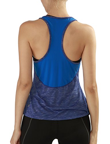 Yoga Reflex Women's Racerback Workout Sports Yoga Air Brush Ombre Tank Tops
