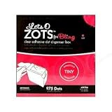 Zots Lots Of Dots Clear Adhesive Dots-Bling: 975 Dots, 1/8"