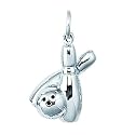 Sterling Silver Bowling Pins & Ball Charm