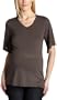 9Seed Women's Maternity Scoop Neck Tee,Charcoal,X-Small/Small
