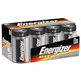  : Energizer Max Alkaline, Size D, 8 pack