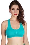 Cupped Padded Mini Bra Basic Racer Back Layering Crop Top Sports