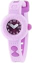 Nano Candy - Montre Fille - Quartz Analogique - Cadran Rose - Bracelet Bicolore Rose et Mauve - Fermeture &agrave; pression strass