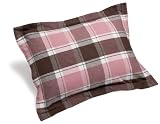 Pinzon Hyde Park Flannel Standard Sham, Pink Hyde Park