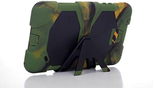 KRYSTALH Heavy Duty Rugged Impact Hybrid Case with Build in Screen Protector Kickstand Protective Case for Samsung Tablet Galaxy Tab 4 8.0 T330/T331/T335 Armor Hard Rubber Silicone Shockproof Defender (Camouflage Tab 4 8.0 Protector)
