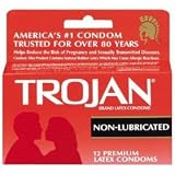 Trojan Condoms Non-Lubricated Latex 12ct