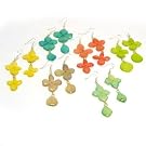 Hydrangea Petal Earrings (Assorted Colours)||RF10F
