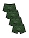 DAVID ARCHY Men's 4 Pack Ultimate Classic Cotton Trunks with Support Pouch