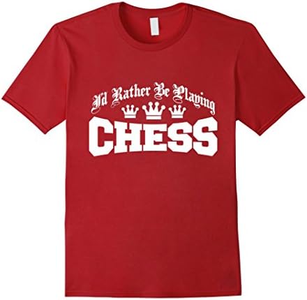 Men's National Chess Day Funny Shirt 3XL Cranberry