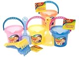 Glitter Bucket 15cm With Spade / Rake (001057) 2 per pack