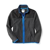 オールドネイビー OLD NAVY/ ゴーウォームカラー-ブロックフルジップジャケット B65 ダーク ヘザー グレー アウターパーカー M【並行輸入】