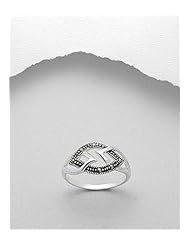 Marcasite Ring In 92.5 Sterling Silver
