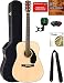 Fender CD-60S Dreadnought Acoustic Guitar - Natural Bundle with Hard Case, Tuner, Strap, Strings, Picks, Austin Bazaar Instructional DVD, and Polishing Cloth