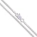 Sterling Silver Diamond-Cut Rope Chain 1.4mm Solid 925 Italy New Necklace