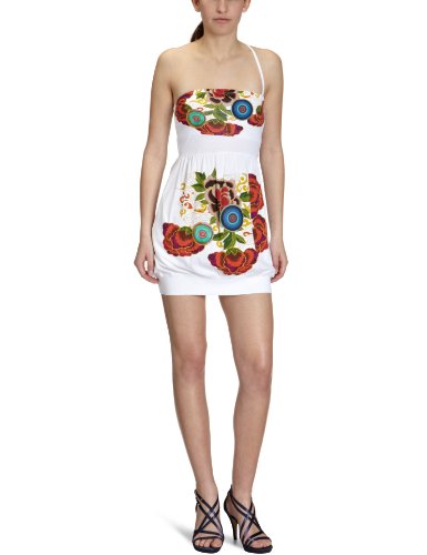 Desigual Damen Kleid (mini) 22V2083, Gr. 42 (XL) (ES 44), Wei&szlig; (Blanco) Preisvergleich
