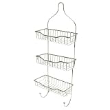 Aquatico Arica 3-Tier Shower Caddy, Platinum by Aquatico
