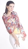 Dazzling Bamboo printed stole / wrap / bandana / muffler multi colorful 23x66