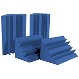 Auralex LENBLU LENRD Bass Traps in Blue 8- 12x12x17 Triangular; 24 Long