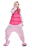 Newcosplay Polar Fleece Onesies Pajamas (L, Piaget Pig)