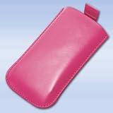 iGloo Premium: Pink Leather Pouch Case with Pull Tab for Apple: iPhone (2G, 3G, 3GS, 4), iPod Touch 1 2 3. BlackBerry 9105 Pearl 3G. Nokia: N8, N97, N97 Mini, N86, 5230, 5800, E72, X6. Samsung: S5230 Tocco Lite, Genio, i9000 Galaxy S, S8500 Wave, S5620 Monte. Sony Ericsson: X10 Mini, Satio, Aino, Vivaz. Motorola: Milestone. LG: Renoir, Cookie, Viewty, GM360 Viewty Snap. HTC: Touch, Touch Diamond, Touch 2, Tattoo, Google Nexus One, Legend, Desire, Wildfire.