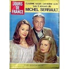 JOURS DE FRANCE N� 1273 du 05-05-1979 CLAUDINE AUGER - CATHERINE ALRIC LES 2 AMOURS DE MICHEL SERRAULT. Gilles Gras P.D.G. des +�tains de Paris Giscard -� Moscou La mode -� deux La mode Jours de France Michel Serrault Michel Serrault, Claudine Auger et Catherine Alric Mireille Mathieu et Paul Anka Trouville n'est plus un trou