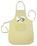 100% Cotton Apron with image: otter, weasel, ferret, animal