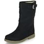 Damen halbschaft Winterstiefeln mit Blockabsatz MQ1168 Black Gr. 38