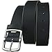 Cold Mountain Black Belt - Nickel Smart - Full Grain Leather Belt with Nickel Free Bottle Opener Buckle - 38