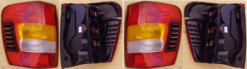 2003-2004 Jeep Grand Cherokee -- Rear Tail Lamp Light FROM 08/02,W/O PAINTING replaces OEM 55155139AG, 55155138AH Interchange 166-2054, 166-2053 Partslink CH2800150, CH2801150