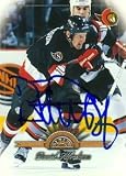 Daniel Alfredsson Autographed/Hand Signed Hockey Card (Ottawa Senators) 1997 Leaf #145