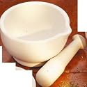 Kitchen Craft Mortar and Pestle, Ceramic 136mm