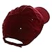 Wholesale Low Profile Dyed Soft Hand Feel Cotton Twill Caps Hats (Wine) - 21214