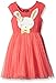 ZUNIE Girls' Capsleeve Coral Bunny Tutu Dress