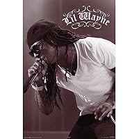 Lil Wayne Black and White Music Poster Print