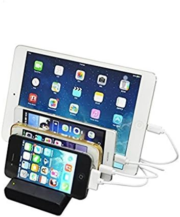 USB Charger Hub 4-Port, Antemall (TM) Desktop Universal Charging Station Multi-Device Dock for iPhone iPad Samsung Galaxy LG Tablet PC and all Smartphones and Tablets (Black)