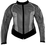 LADIES WOMEN LEATHER JACKET Motorcycle CE ARMOR GM M